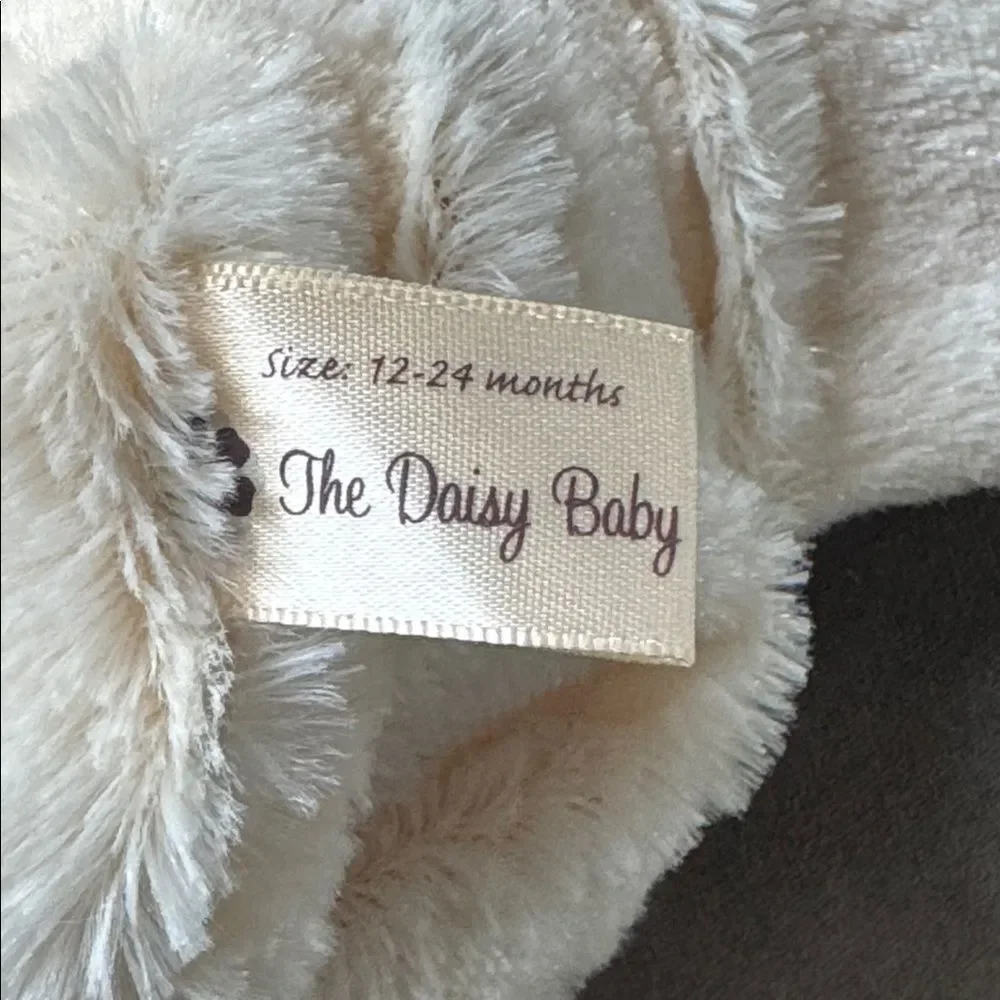 Daisy Baby Girls Toddler Crocheted Pink Aviator Hat Soft Fur 12-24 months NWT